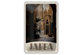 Panneau de voyage en étain, 12x18cm, Jaffa, Jérusalem, israël, panneau de chemin de la ville 1