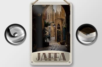 Panneau de voyage en étain, 12x18cm, Jaffa, Jérusalem, israël, panneau de chemin de la ville 2
