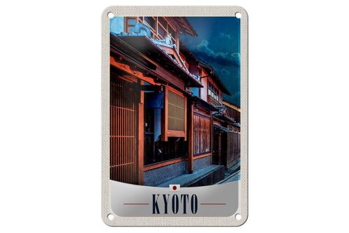 Blechschild Reise 12x18cm Kyoto Japan Asien Stadt Urlaub Schild