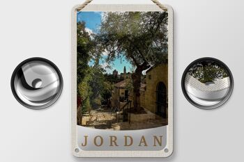 Signe en étain de voyage 12x18cm, décoration naturelle de vacances en jordanie, signe d'arbres 2