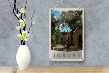 Signe en étain de voyage 12x18cm, décoration naturelle de vacances en jordanie, signe d'arbres 4