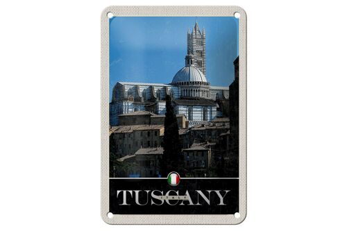 Blechschild Reise 12x18cm Toskana Italien Gebäude Architektur Schild