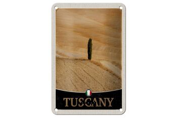 Signe de voyage en étain, 12x18cm, toscane, italie, arbre du désert, signe de sable 1