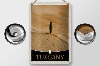 Signe de voyage en étain, 12x18cm, toscane, italie, arbre du désert, signe de sable 2