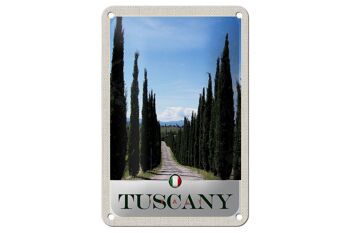 Panneau de voyage en étain, 12x18cm, toscane, italie, Avenue Way 1