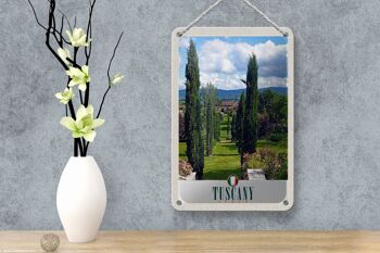 Signe en étain voyage 12x18cm, toscane italie, décoration d'arbres naturels 4