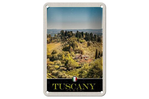 Reise 12x18cm Toskana Italien Finca Weinfelder Schild
