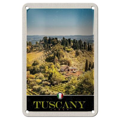 Reise 12x18cm Toskana Italien Finca Weinfelder Schild