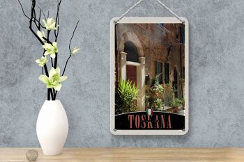Panneau de voyage en étain 12x18cm, toscane, italie, bâtiment, décoration naturelle 4