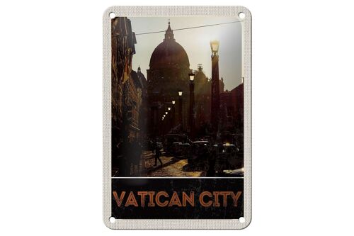 Blechschild Reise 12x18cm Vatikan City Kirche Architektur Schild
