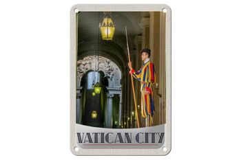 Panneau de voyage en étain 12x18cm, décoration de garde de sécurité de l'église de la ville du Vatican 1