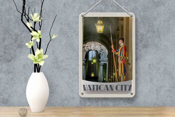 Panneau de voyage en étain 12x18cm, décoration de garde de sécurité de l'église de la ville du Vatican 4
