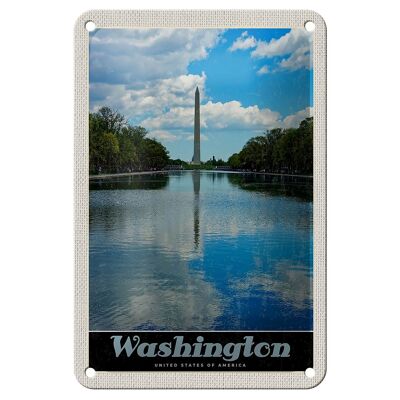 Cartel de chapa de viaje, 12x18cm, Washington, EE. UU., América, Poromac Sign