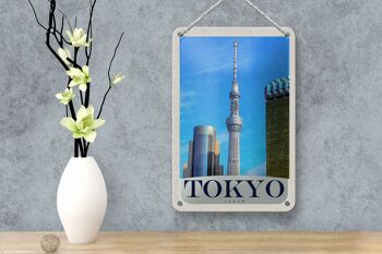 Panneau de voyage en étain 12x18cm, décoration asiatique de grande hauteur de la ville de Tokyo 4