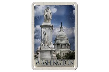 Panneau de voyage en étain, 12x18cm, panneau de la maison blanche, Washington, amérique, états-unis 1