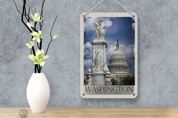 Panneau de voyage en étain, 12x18cm, panneau de la maison blanche, Washington, amérique, états-unis 4