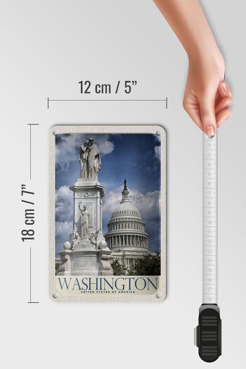 Panneau de voyage en étain, 12x18cm, panneau de la maison blanche, Washington, amérique, états-unis 5