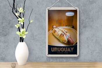 Panneau de voyage en étain 12x18cm, signe alimentaire typique de l'uruguay et de l'amérique du sud 4