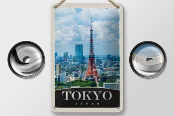 Panneau de voyage en étain 12x18cm, décoration de ville de Tokyo, japon, asie 2