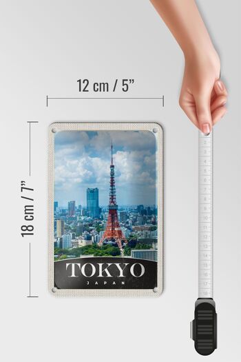 Panneau de voyage en étain 12x18cm, décoration de ville de Tokyo, japon, asie 5