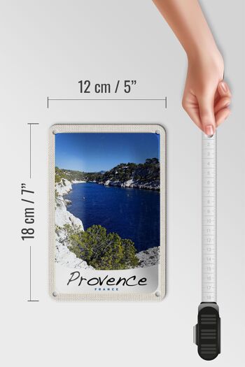 Panneau de voyage en étain, 12x18cm, Provence, France, mer, montagnes 5