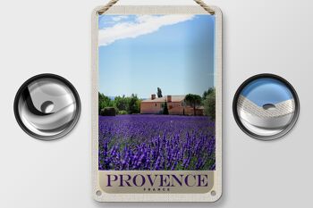 Panneau en étain de voyage 12x18cm, panneau violet de maison naturelle de Provence France 2