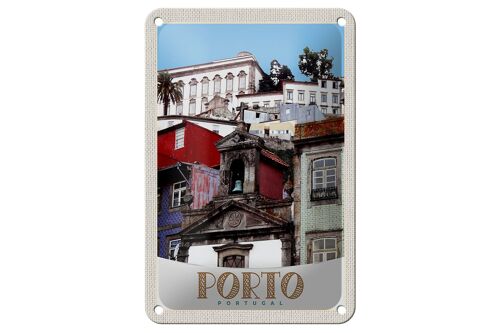 Blechschild Reise 12x18cm Porto Portugal Stadt Europa Urlaub Schild