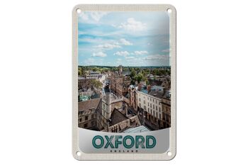 Panneau de voyage en étain 12x18cm, panneau de centre-ville d'oxford angleterre Europe 1