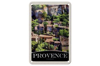 Panneau de voyage en étain, 12x18cm, panneau de construction naturel Provence France 1