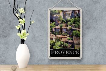 Panneau de voyage en étain, 12x18cm, panneau de construction naturel Provence France 4