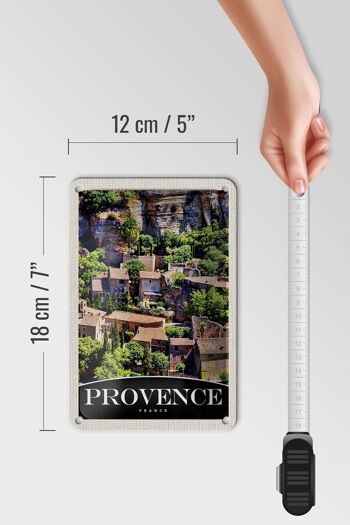 Panneau de voyage en étain, 12x18cm, panneau de construction naturel Provence France 5