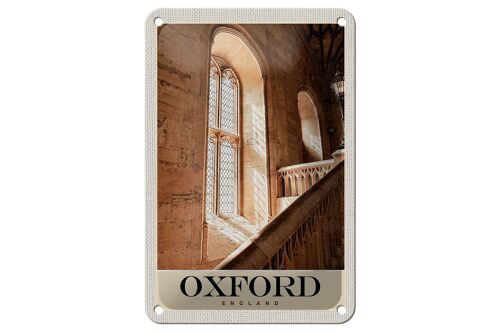 Blechschild Reise 12x18cm Oxford England Europa Architektur Schild