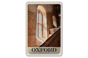 Panneau de voyage en étain 12x18cm, panneau d'architecture Oxford angleterre Europe 1