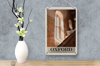 Panneau de voyage en étain 12x18cm, panneau d'architecture Oxford angleterre Europe 4