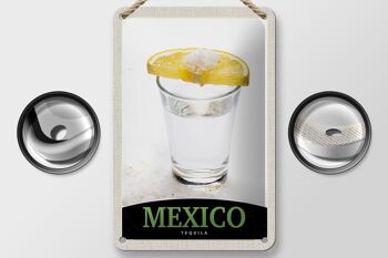 Plaque en tôle 12x18cm Mexique Tequila Citron Amérique Latine 2