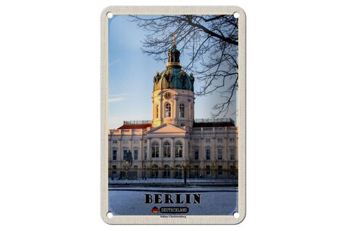 Blechschild Städte Berlin Schloss Charlottenburg Deko 12x18cm Schild