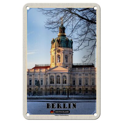 Blechschild Städte Berlin Schloss Charlottenburg Deko 12x18cm Schild