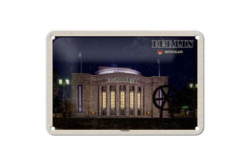 Blechschild Städte Berlin Volksbühne Deutschland 18x12cm Dekoration