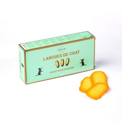 Biscotti lingua di gatto pasticceria - scatola di cartone da 120g