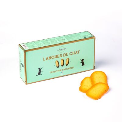 Pastry cat's tongue biscuits - 120g cardboard box