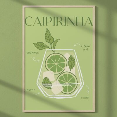 Poster del cocktail Caipirinha 2