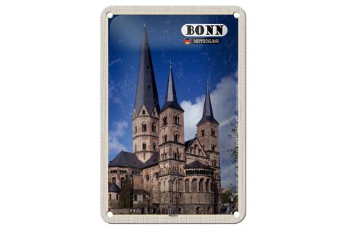 Blechschild Städte Bonn Münster Altstadt Deutschland 12x18cm Schild