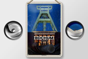 Panneau en étain pour villes, musée minier de Bochum, allemagne, 12x18cm 2