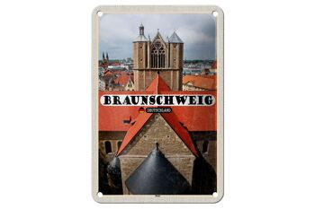 Panneau en étain pour décoration d'église et de cathédrale de Braunschweig, 12x18cm 1