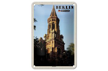 Signe en étain villes Berlin allemagne Zionskirche 12x18cm 1