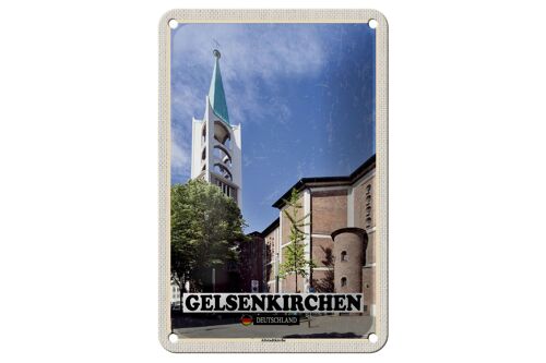 Blechschild Städte Gelsenkirchen Altstadtkirche Deko 12x18cm Schild