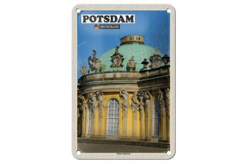 Panneau en étain pour villes, Potsdam, décoration du château de Sanssouci, 12x18cm 1
