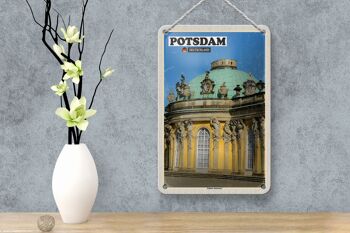 Panneau en étain pour villes, Potsdam, décoration du château de Sanssouci, 12x18cm 4