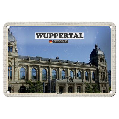 Blechschild Städte Wuppertal Deutschland Stadthalle 18x12cm Schild