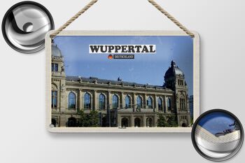 Panneau en étain pour villes de Wuppertal, allemagne, hôtel de ville, 18x12cm 2